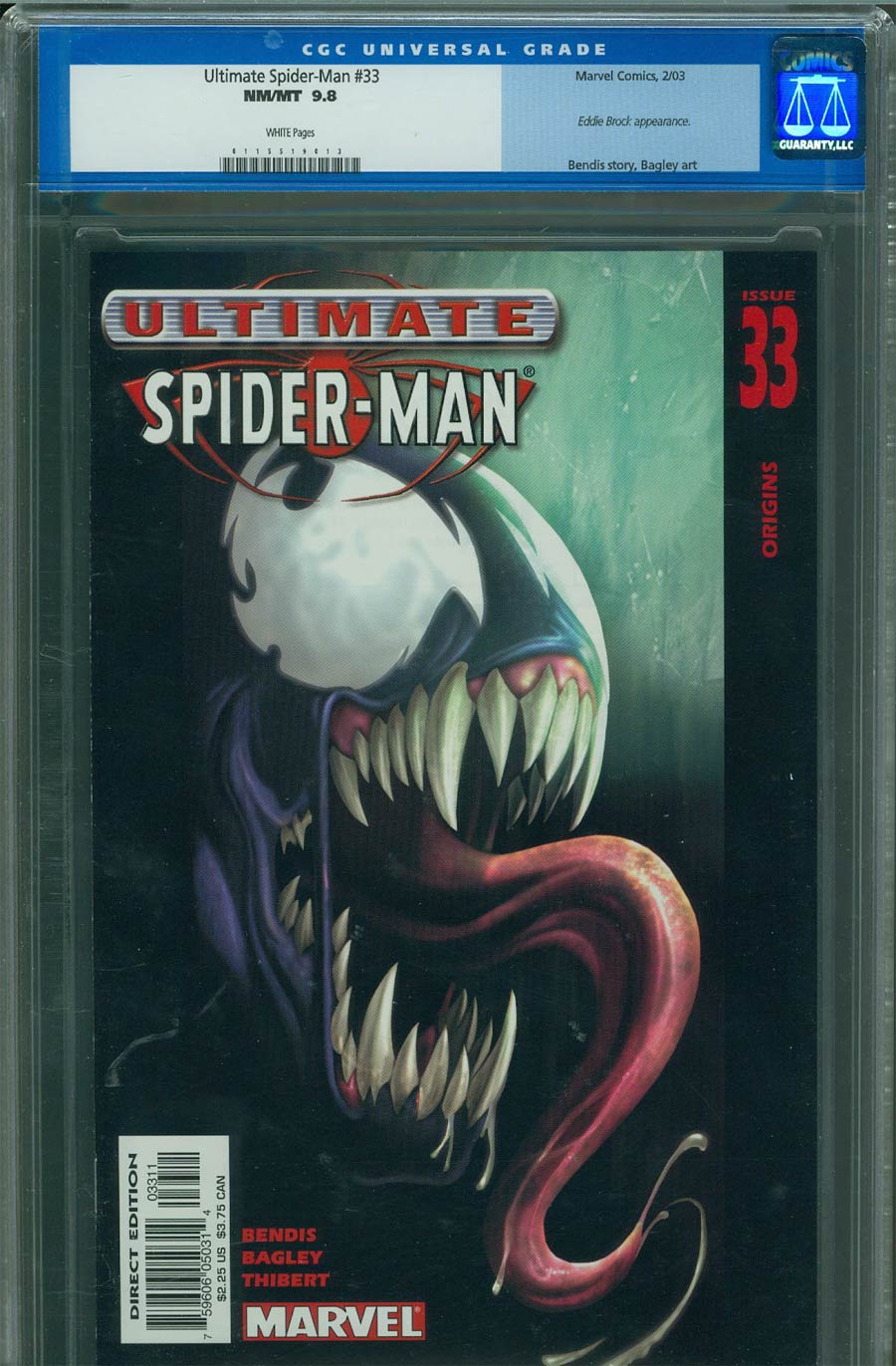 Ultimate Spider-Man #33 Cover B CGC 9.8