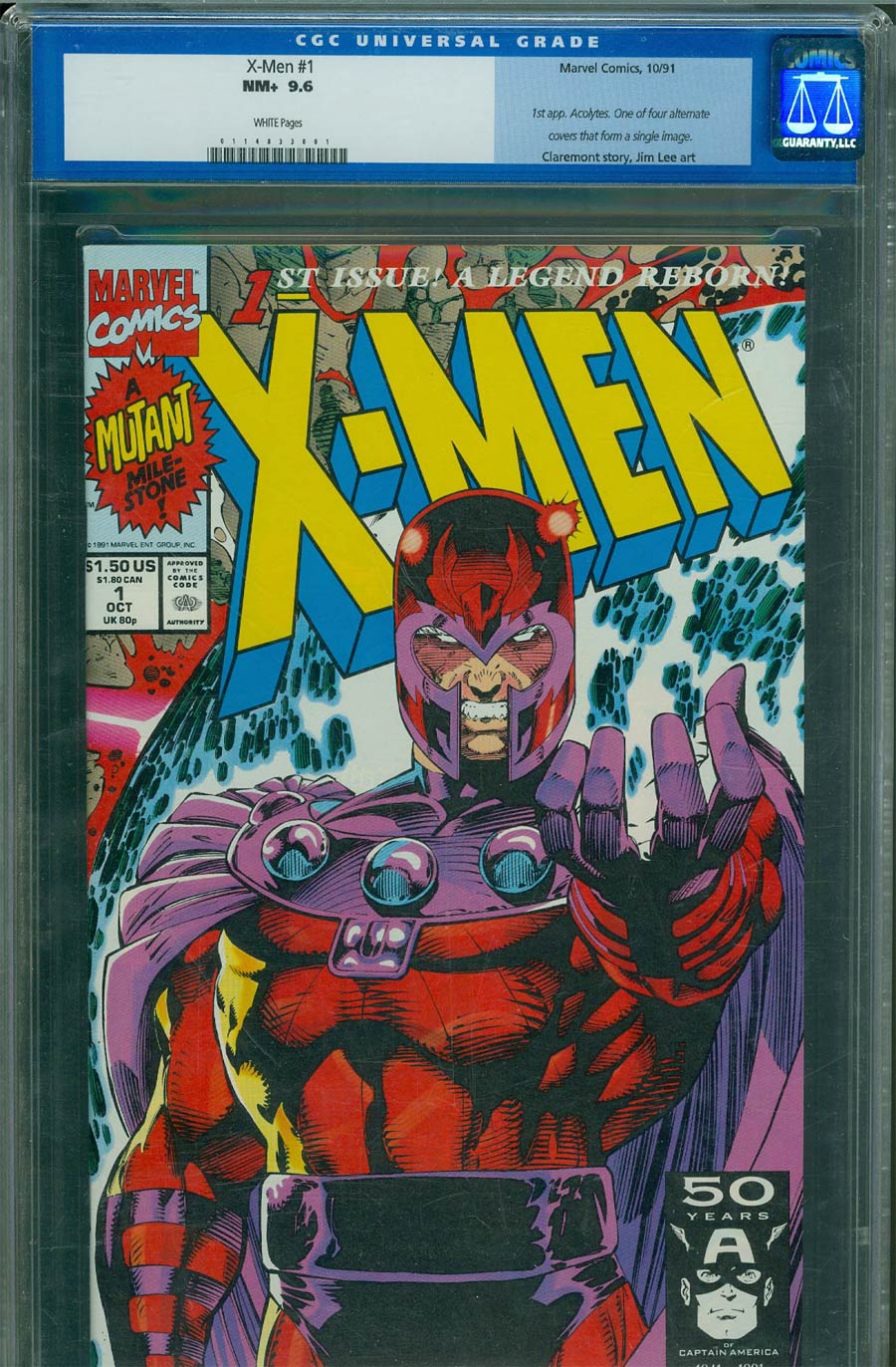 X-Men Vol 2 #1 Cover M Magneto CGC 9.6