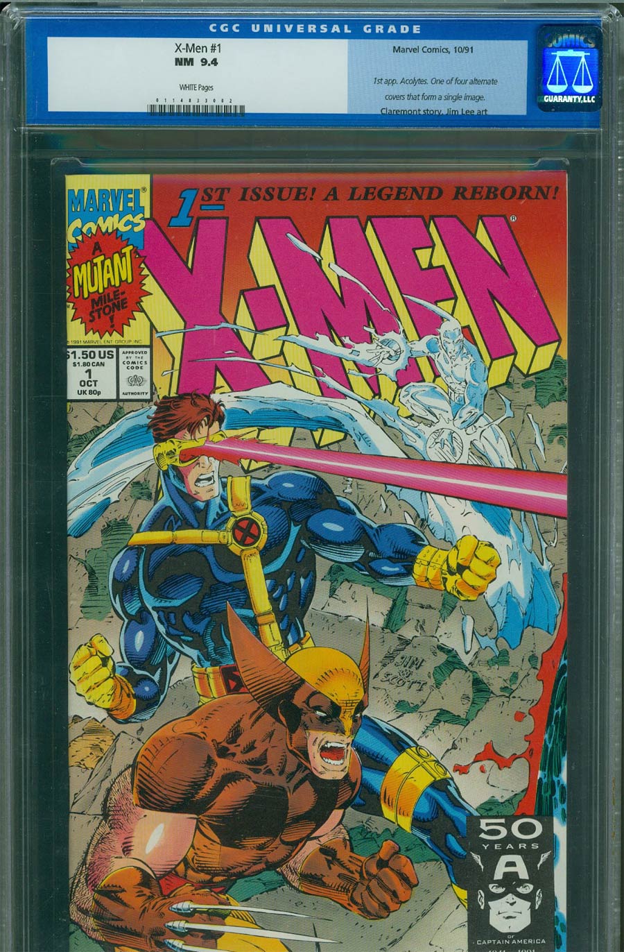 X-Men Vol 2 #1 Cover L Cyclops/Wolverine CGC 9.4