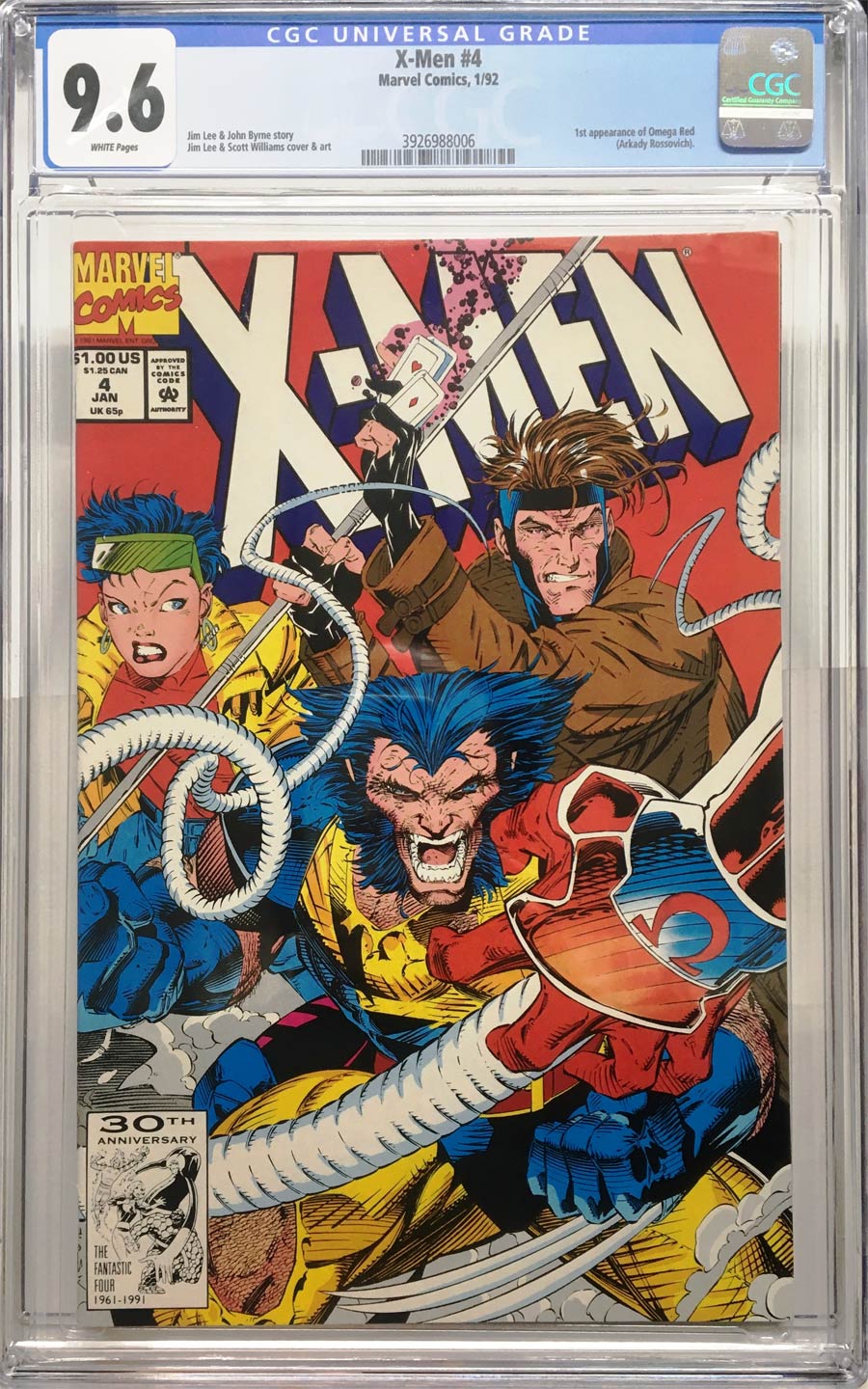 X-Men Vol 2 #4 Cover C CGC 9.6