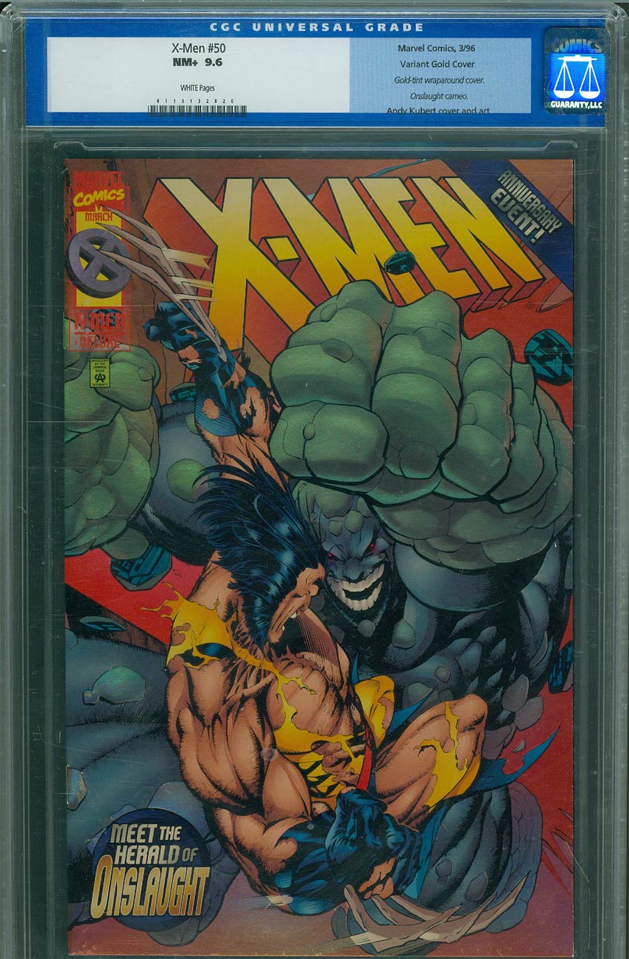 X-Men Vol 2 #50 Cover E Gold Cover CGC 9.6