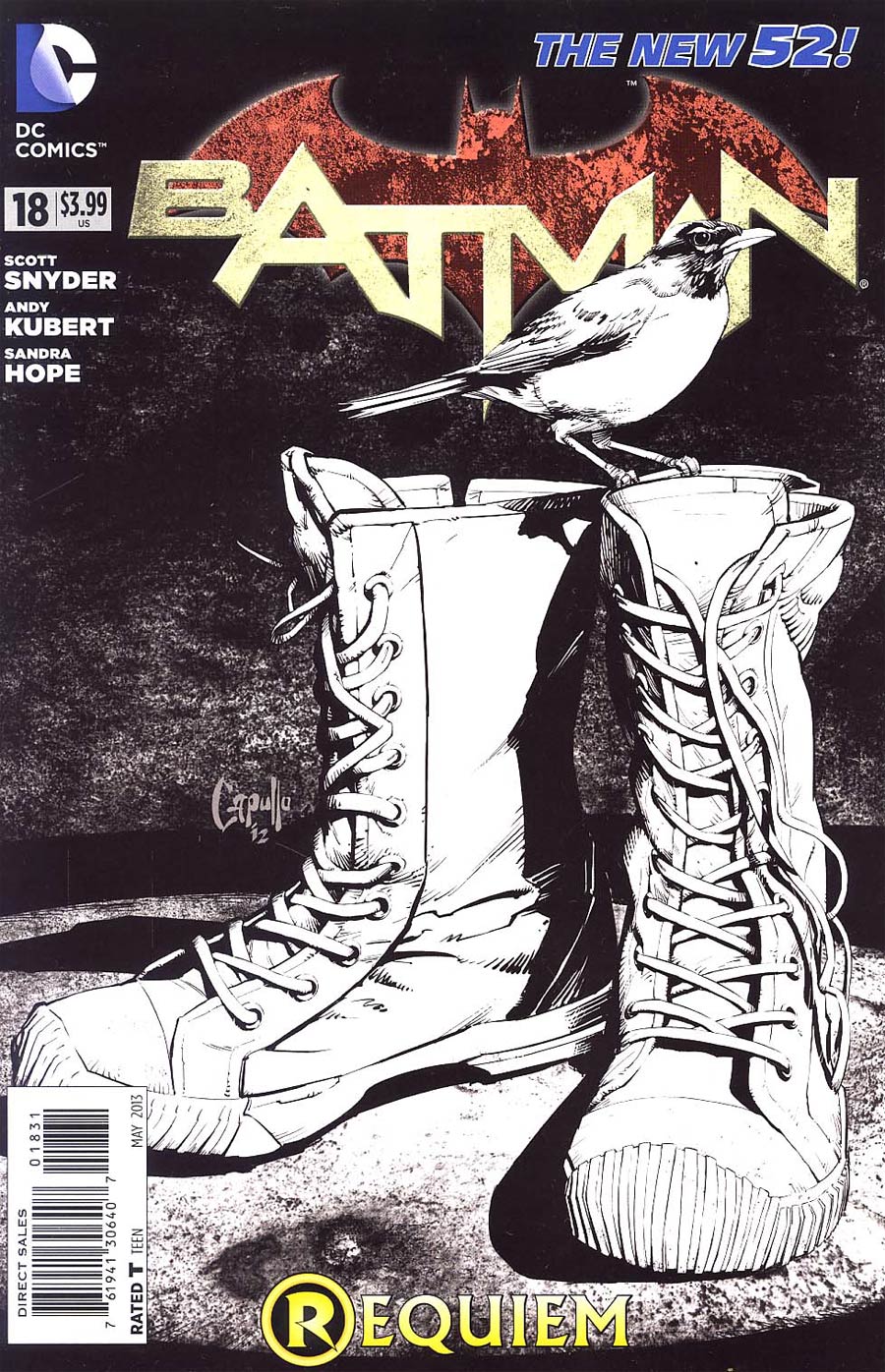 Batman Vol 2 #18 Cover E Incentive Greg Capullo Sketch Cover