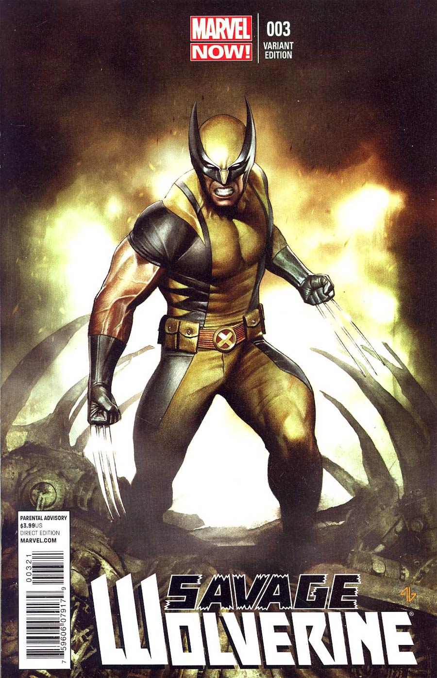 Savage Wolverine #3 Cover B Incentive Adi Granov Variant Cover