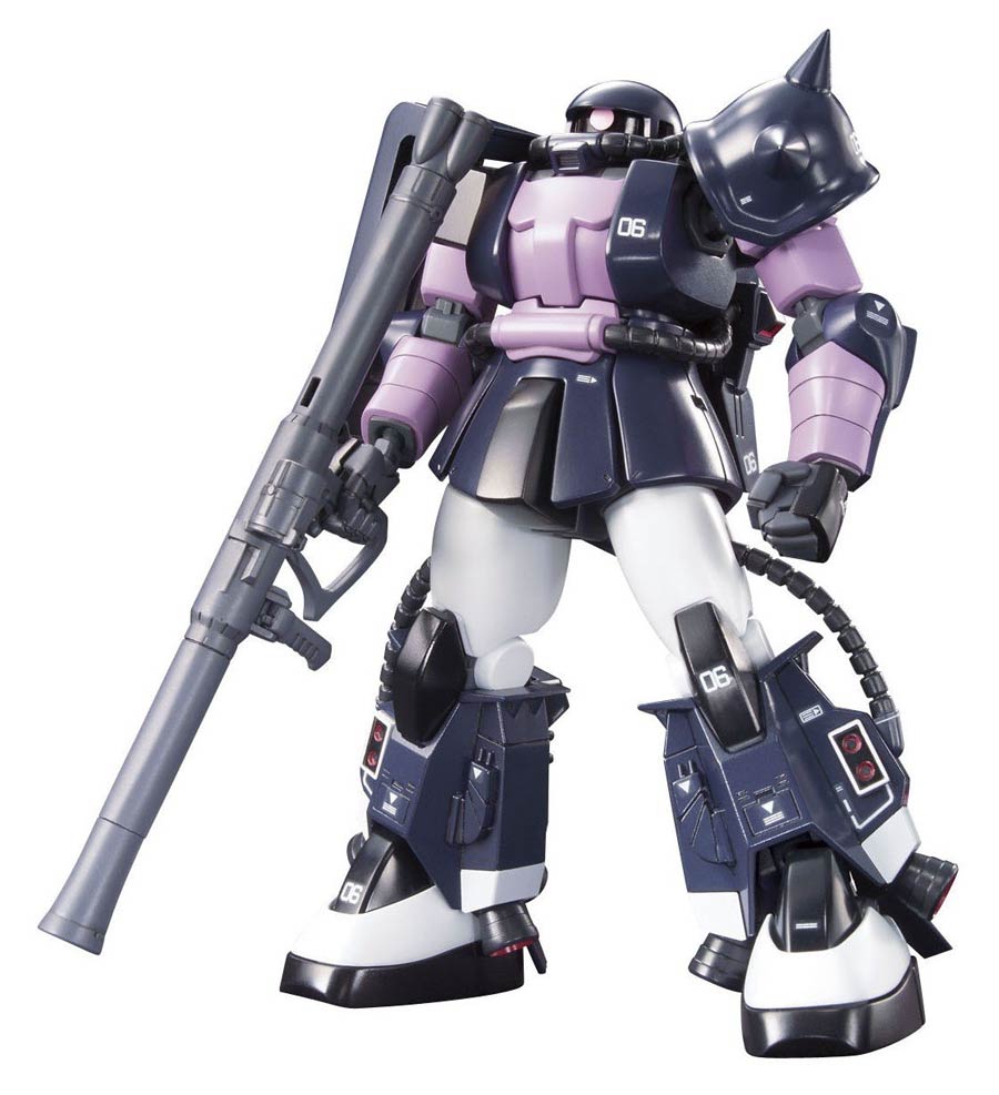 Gundam High Grade Universal Century 1/144 Kit #151 MS-06R-1A Zaku II (Black Tristars)