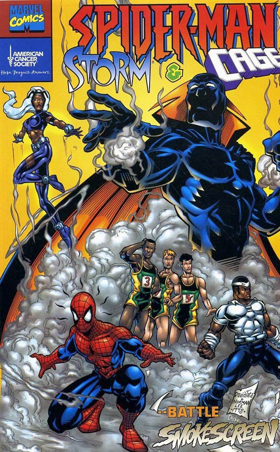Spider-Man Storm And Powerman American Cancer Society Giveaway 1998 Edition