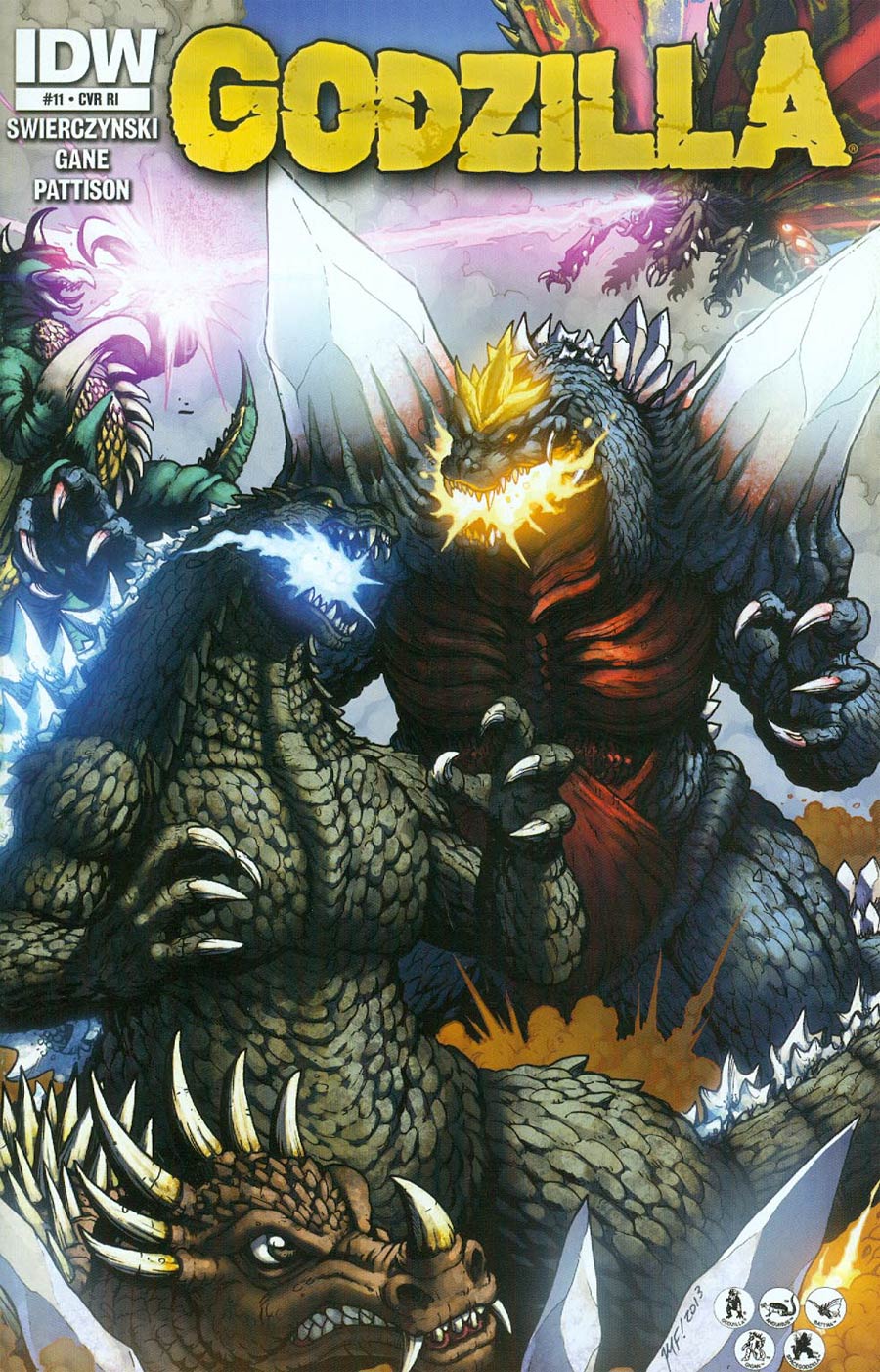 Godzilla Vol 2 #11 Cover B Incentive Matt Frank Variant Cover