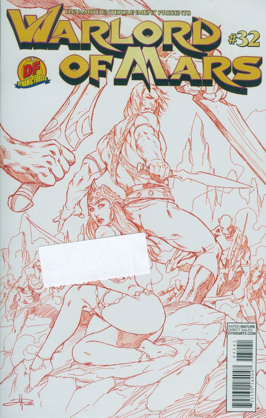 Warlord Of Mars #32 Cover F DF Exclusive Mel Rubi Martian Red Risque Cover