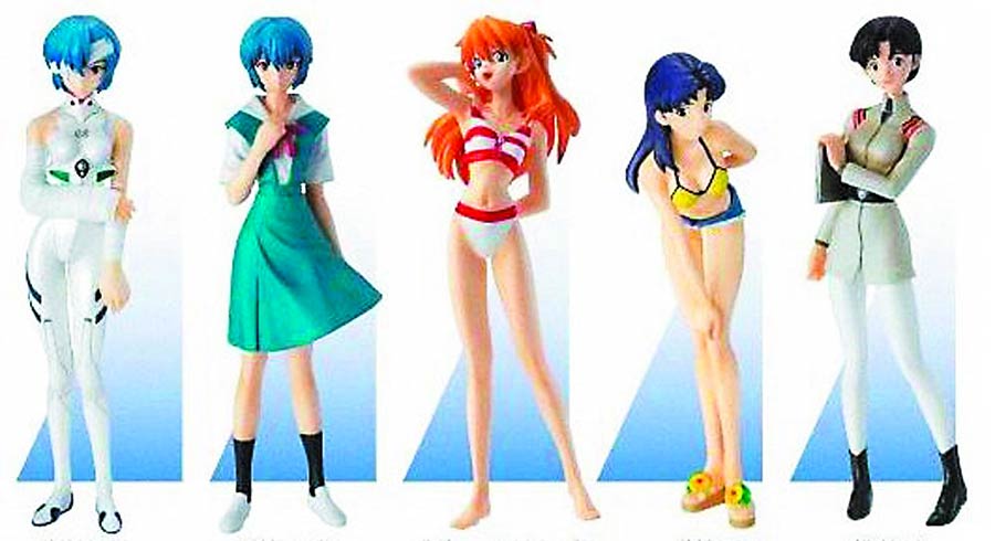 Evangelion New Movie Ver EX Portraits f - Box Of 6 Figures