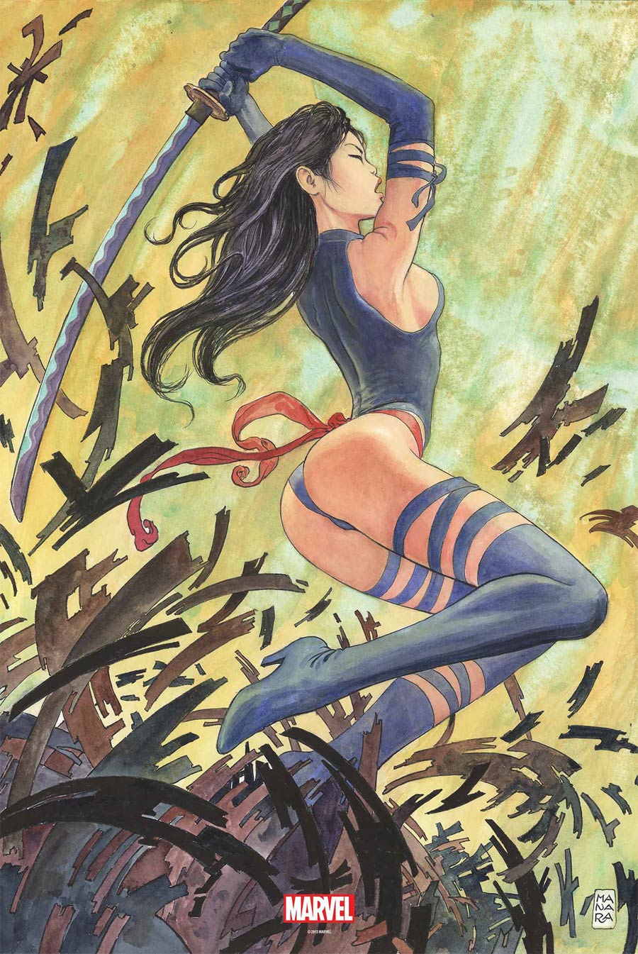 Psylocke By Milo Manara Poster