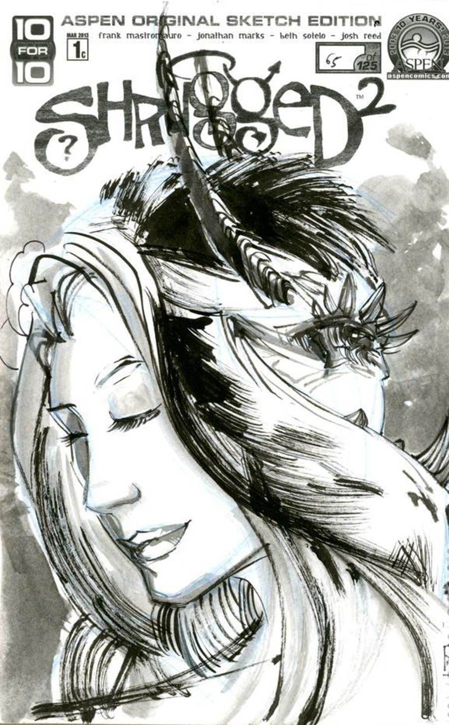 Shrugged Vol 2 #1 Cover D Incentive Jonathan Marks Hand-Drawn Sketch Variant Cover