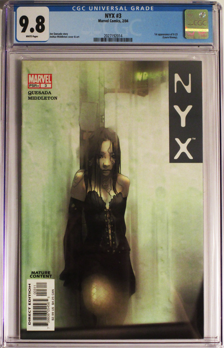 NYX #3 Cover B CGC 9.8