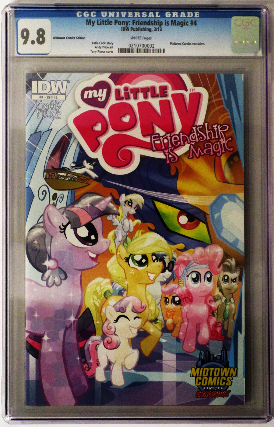 My Little Pony Friendship Is Magic #4 Cover E Midtown Exclusive Tony Fleecs Crystal Ponies Part 1 Of 2 Variant Cover CGC 9.8