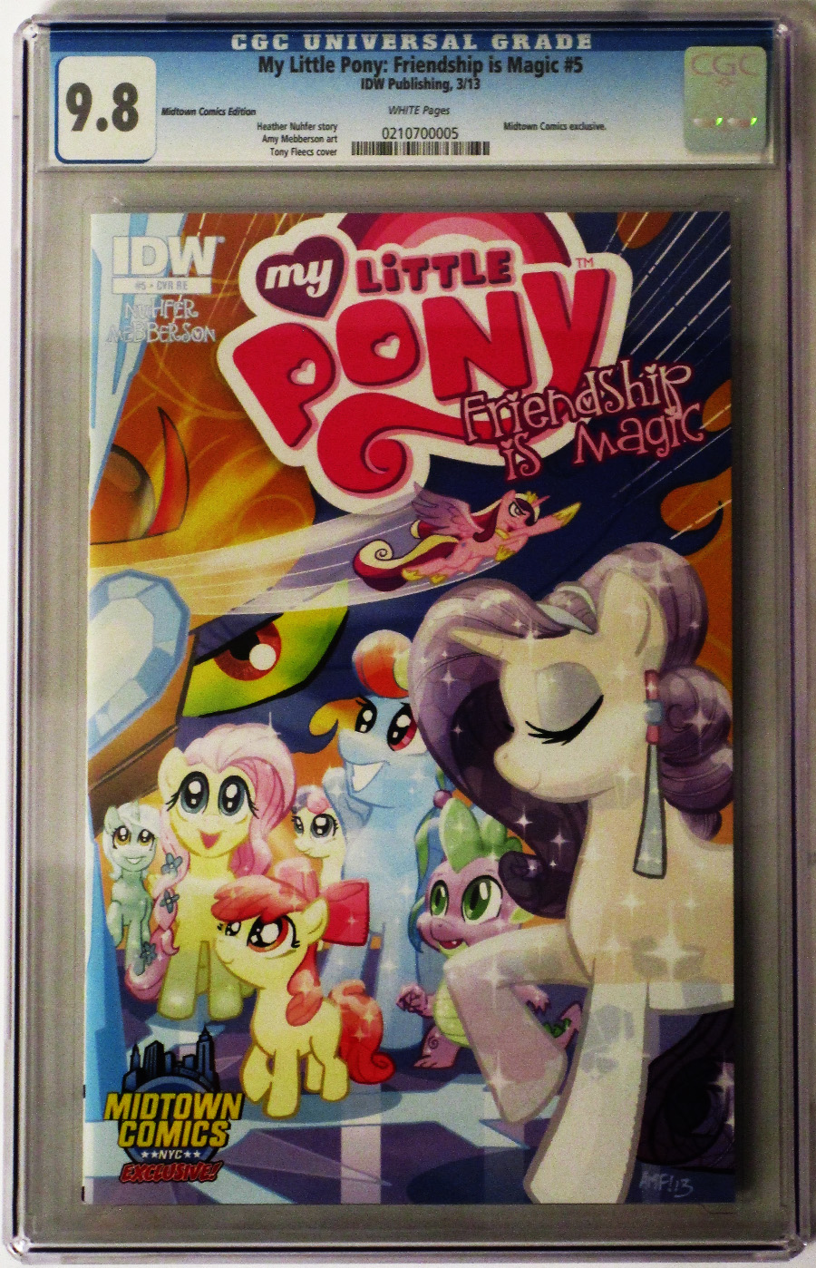 My Little Pony Friendship Is Magic #5 Midtown Exclusive Tony Fleecs Crystal Ponies Part 2 Of 2 Variant Cover CGC 9.8