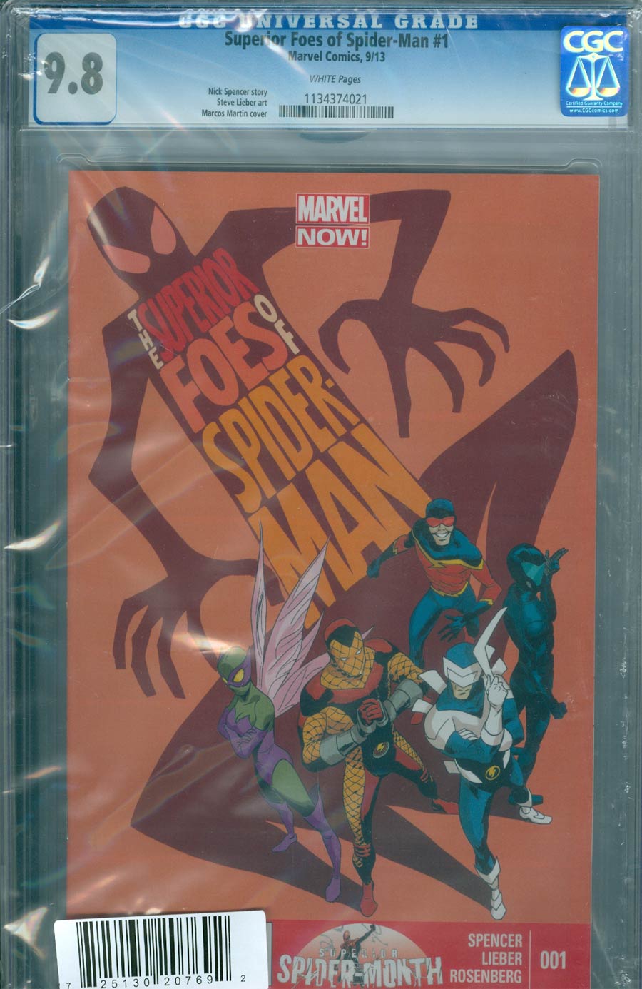 Superior Foes Of Spider-Man #1 Cover G DF CGC 9.8