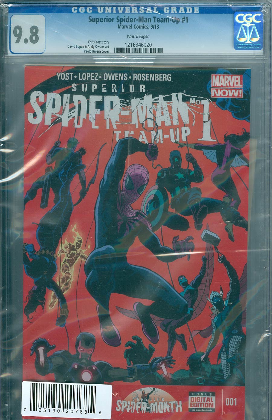 Superior Spider-Man Team-Up #1 Cover G DF CGC 9.8