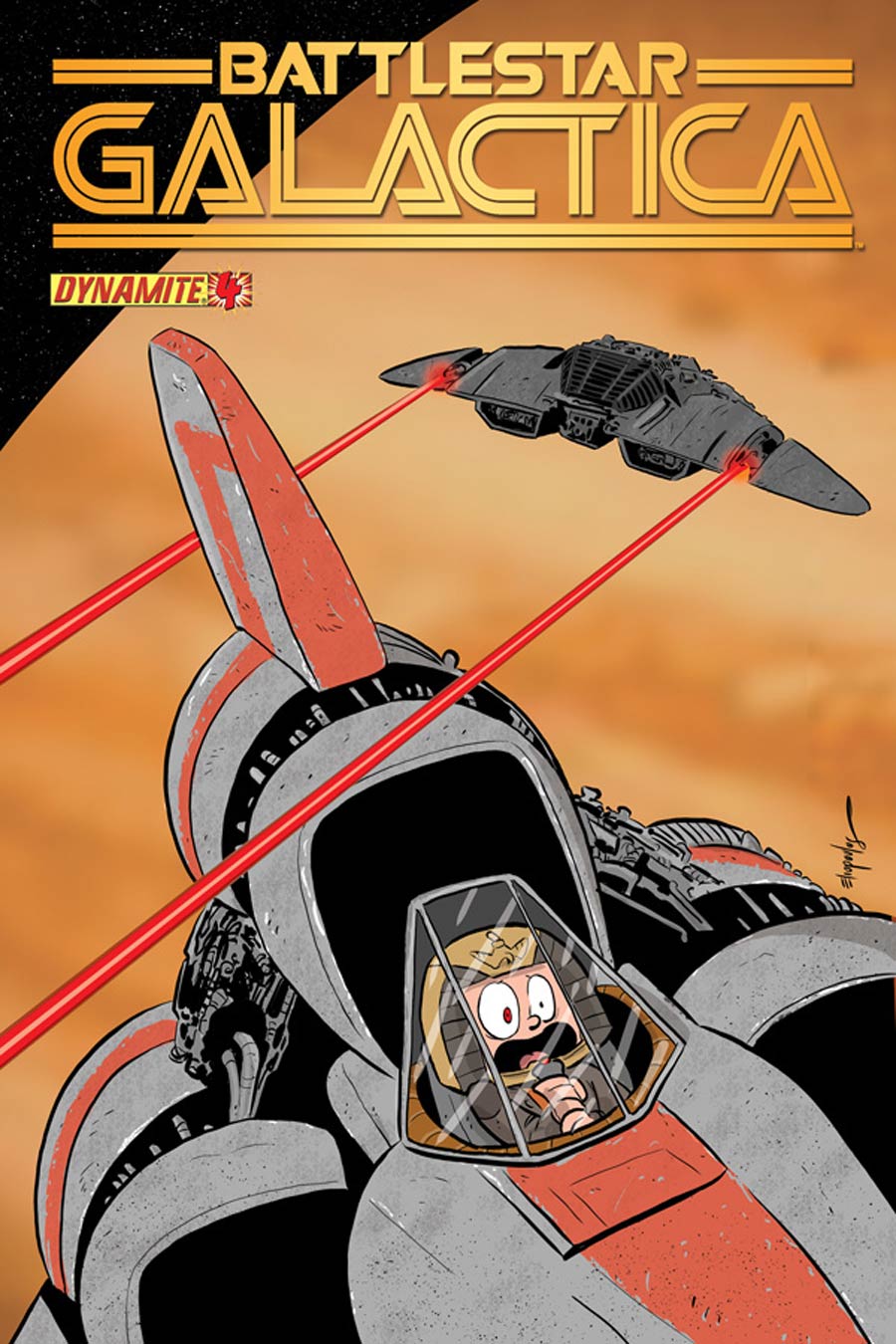 Battlestar Galactica Vol 5 #4 Cover B Variant Chris Eliopoulos Cute Subscription Cover