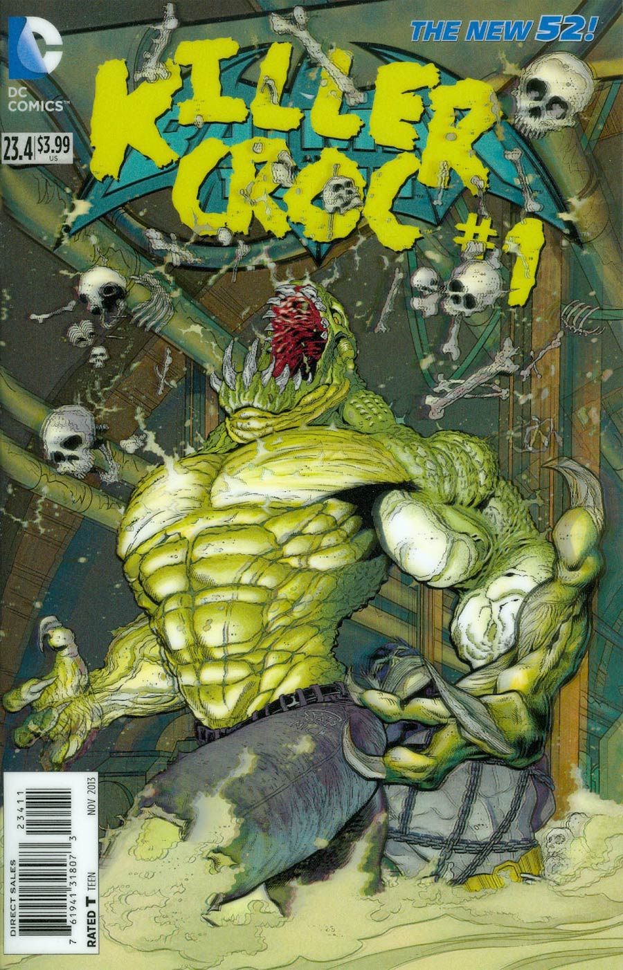 Batman And Robin Vol 2 #23.4 Killer Croc Cover A 1st Ptg 3D Motion Cover