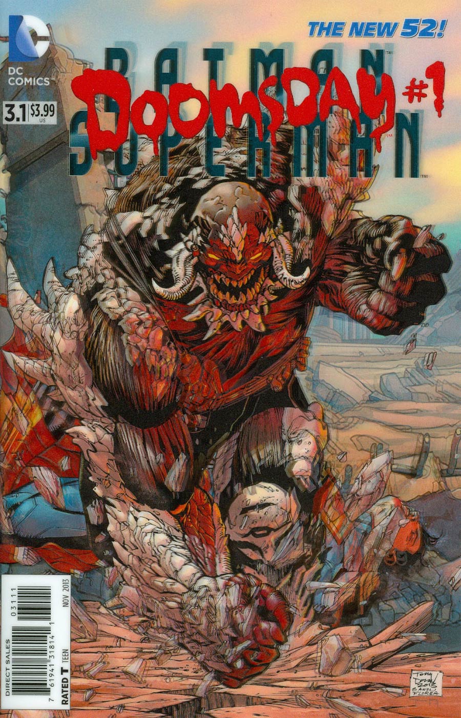 Batman Superman #3.1 Doomsday Cover A 1st Ptg 3D Motion Cover