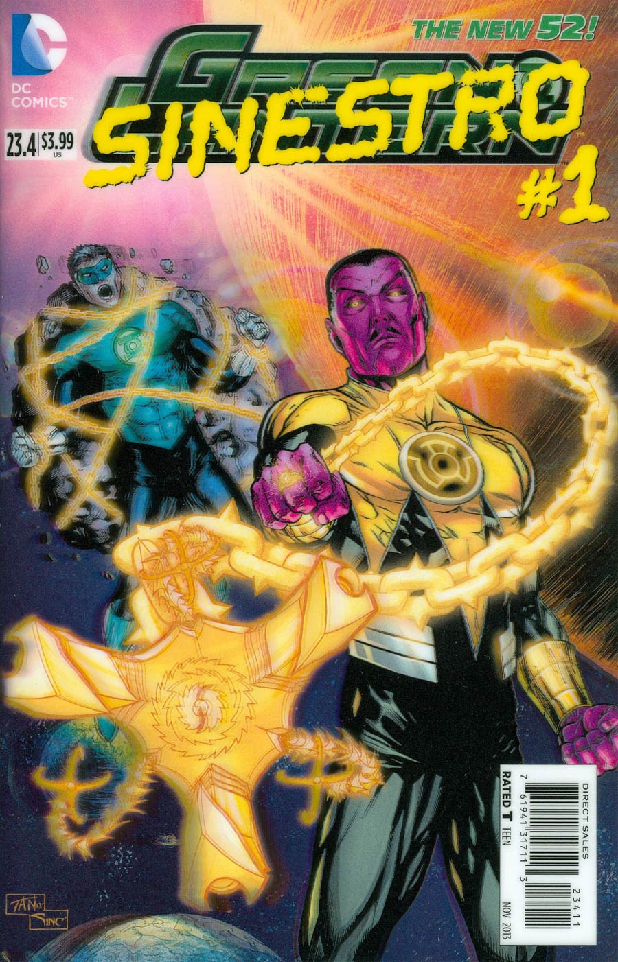 Green Lantern Vol 5 #23.4 Sinestro Cover A 1st Ptg 3D Motion Cover