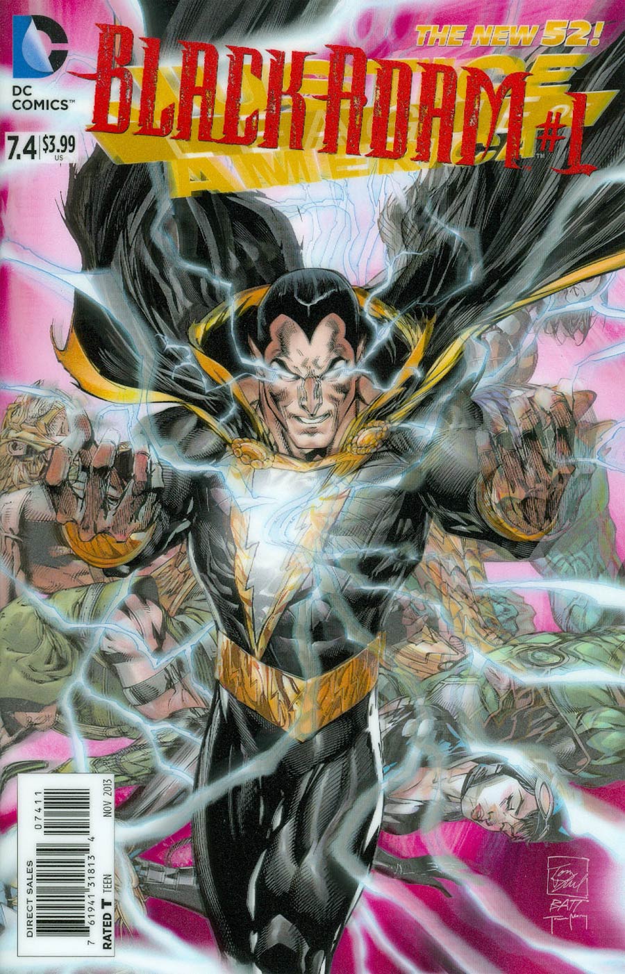 Justice League Of America Vol 3 #7.4 Black Adam Cover A 1st Ptg 3D Motion Cover