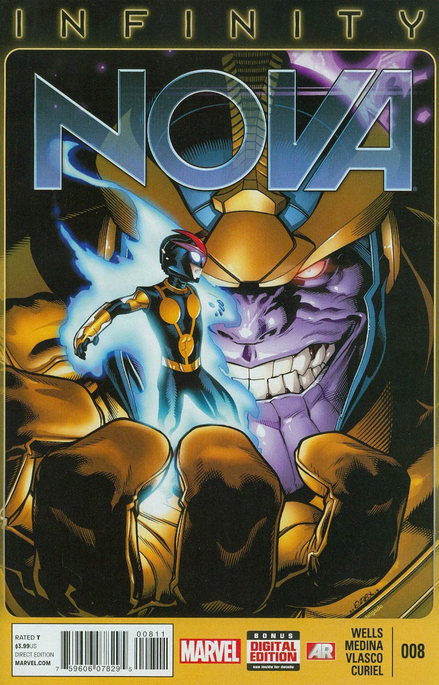 Nova Vol 5 #8 Cover A Regular Ed McGuinness Cover (Infinity Tie-In)