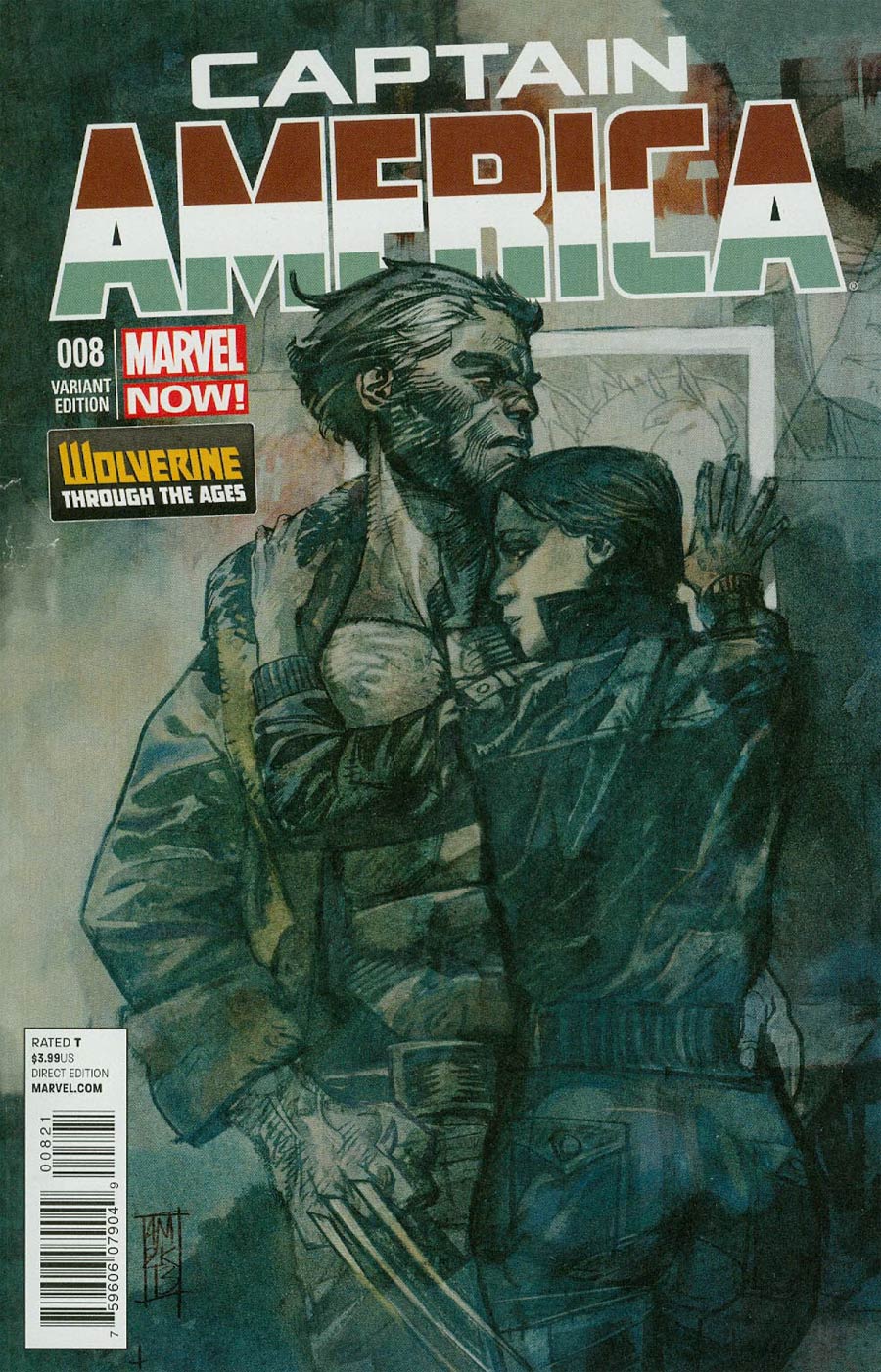 Captain America Vol 7 #8 Cover B Incentive Wolverine Through The Ages Variant Cover