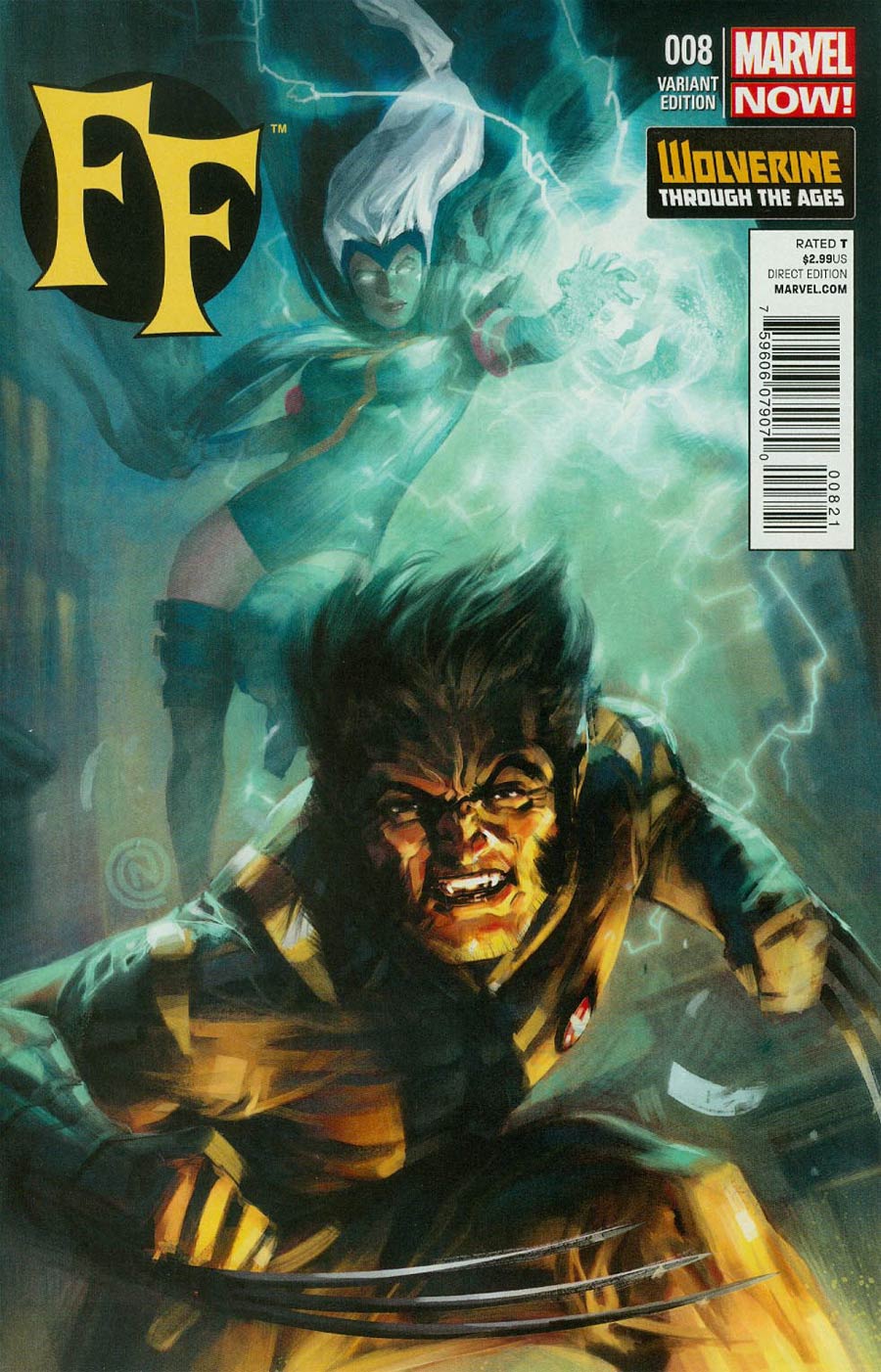 FF Vol 2 #8 Cover B Incentive Wolverine Through The Ages Variant Cover