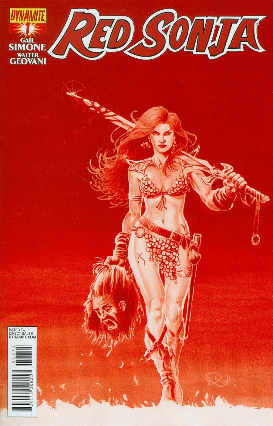 Red Sonja Vol 5 #1 Cover H Incentive Nicola Scott Blood Red Cover