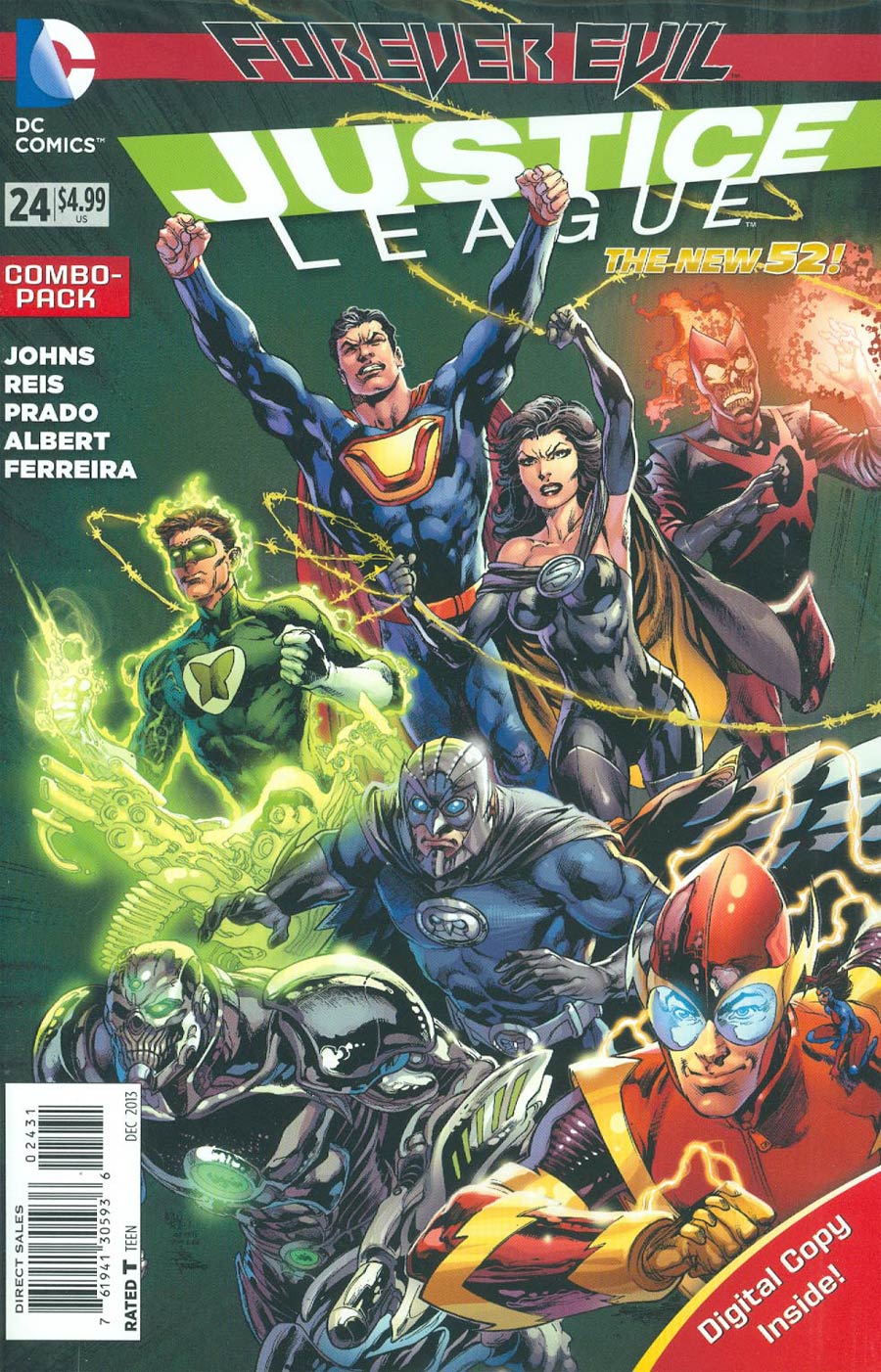 Justice League Vol 2 #24 Cover B Combo Pack With Polybag (Forever Evil Tie-In)