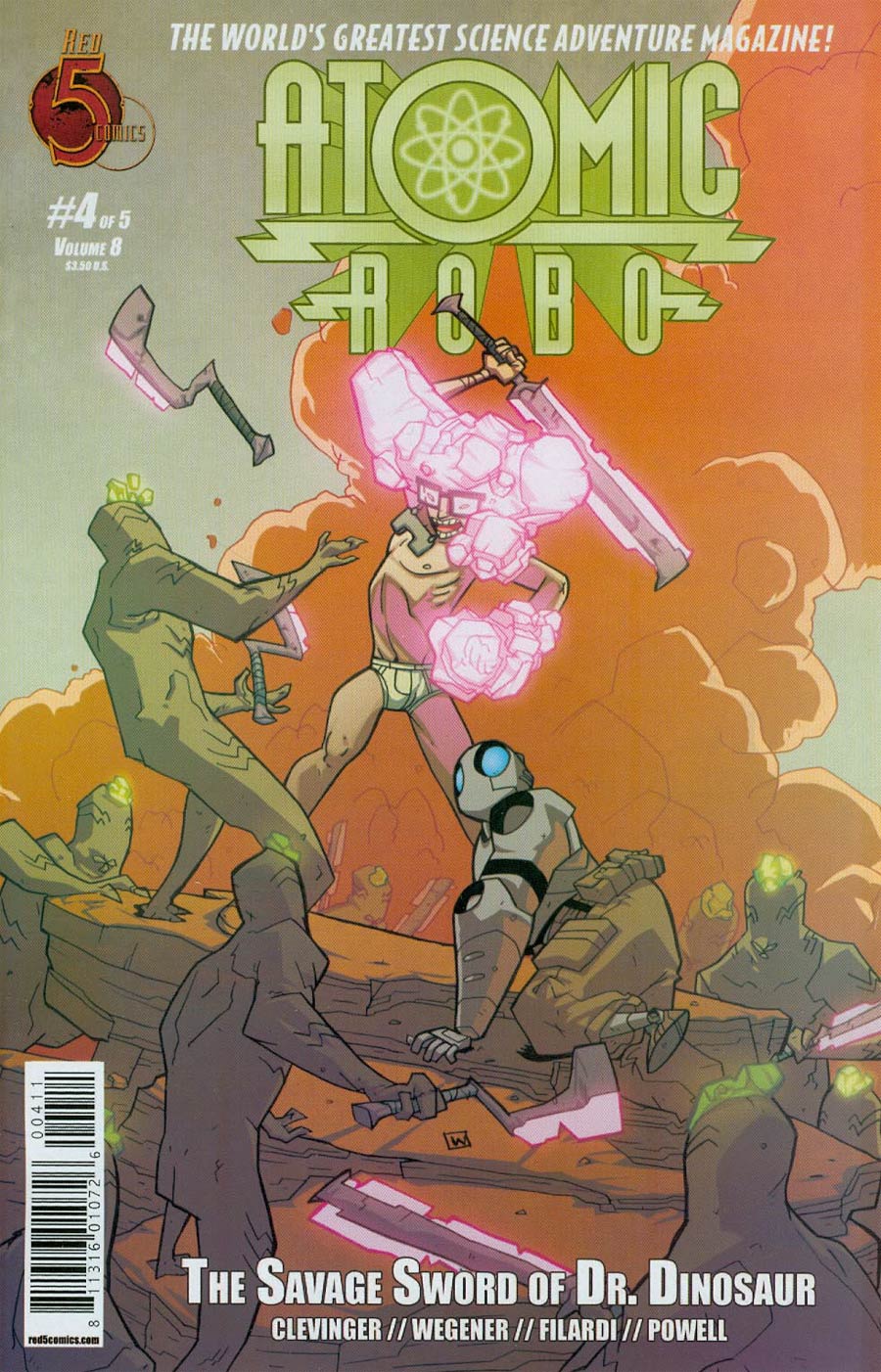 Atomic Robo And The Savage Sword Of Dr Dinosaur #4