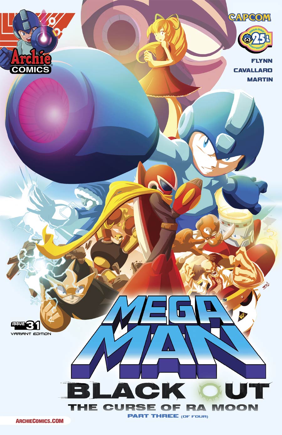 Mega Man Vol 2 #31 Cover B Variant Movie Poster Style Cover