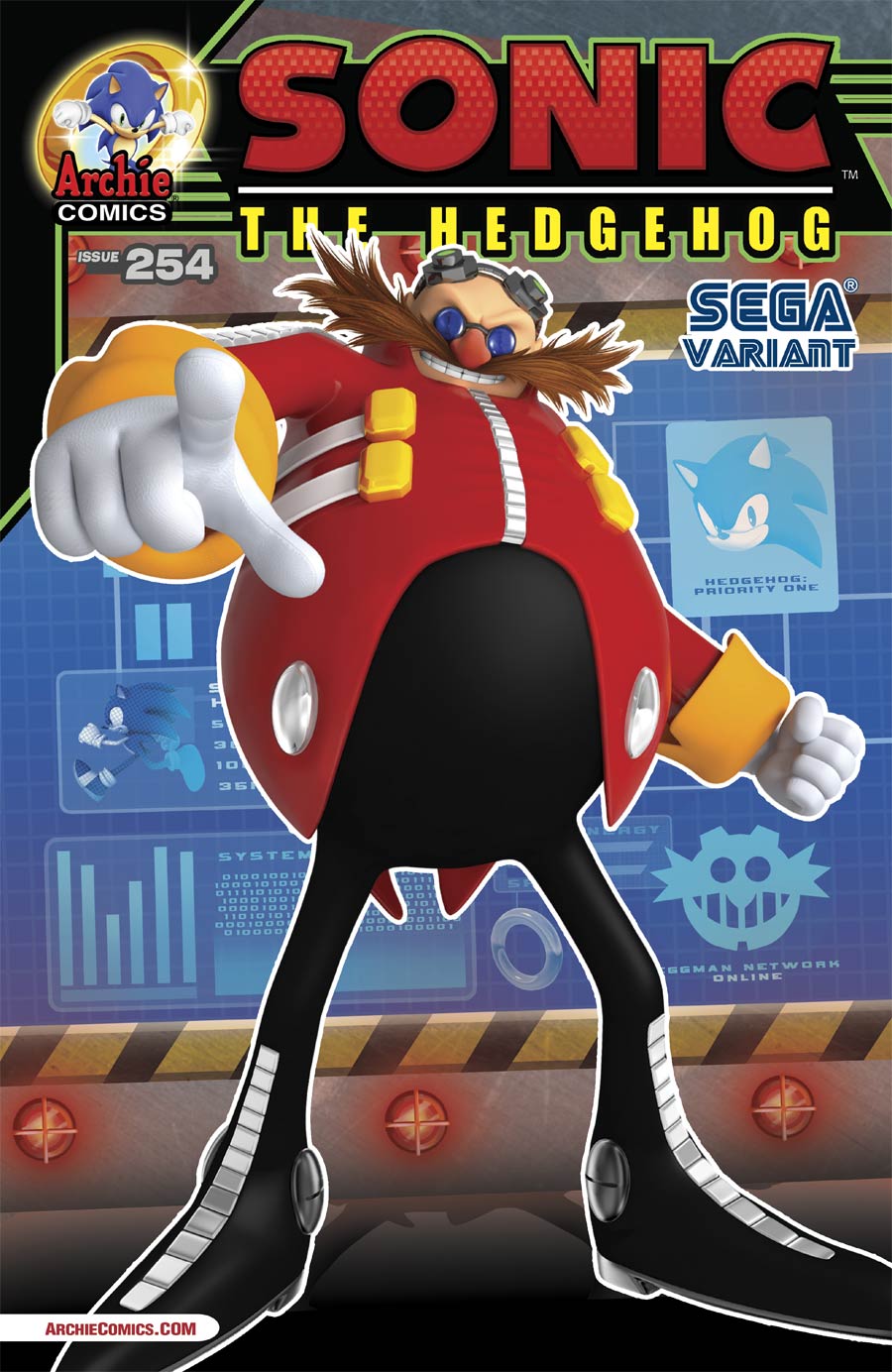 Sonic The Hedgehog Vol 2 #254 Cover B Variant Sega Cover