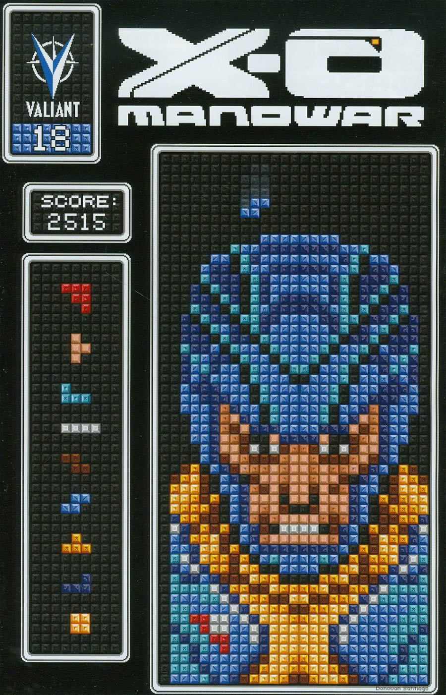 X-O Manowar Vol 3 #18 Cover B Variant Donovan Santiago Level Two 8-Bit Cover