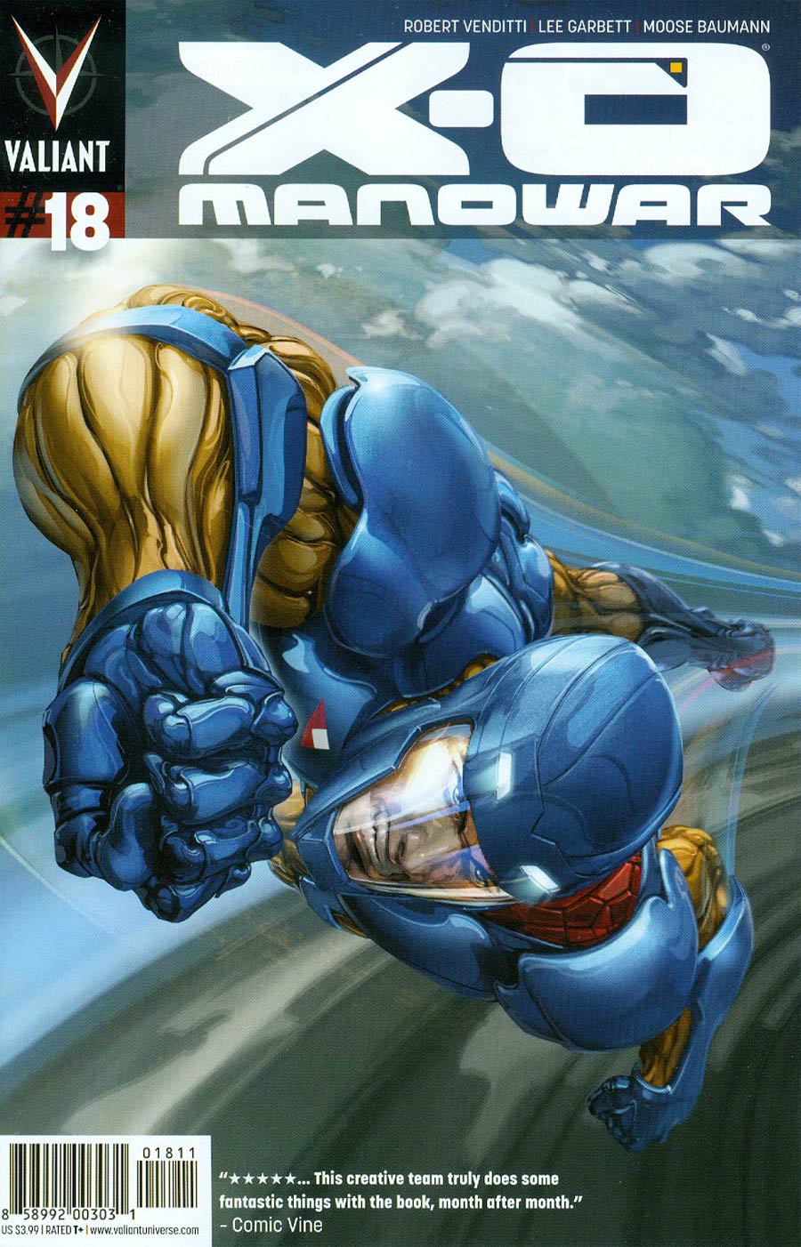 X-O Manowar Vol 3 #18 Cover A Regular Clayton Crain Cover