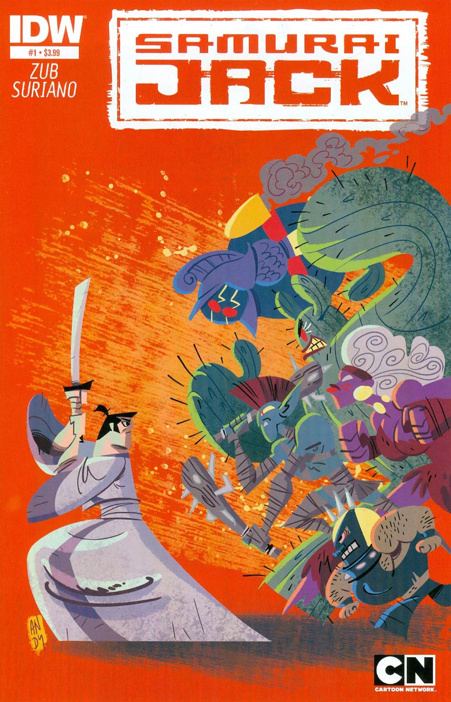 Samurai Jack #1 Cover A 1st Ptg Regular Andy Suriano Cover