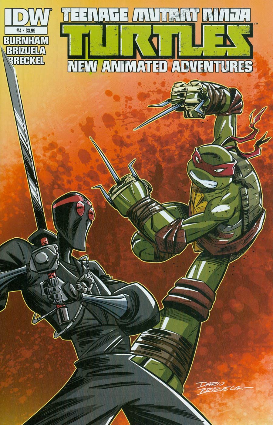 Teenage Mutant Ninja Turtles New Animated Adventures #4 Cover A Regular Dario Brizuela Cover