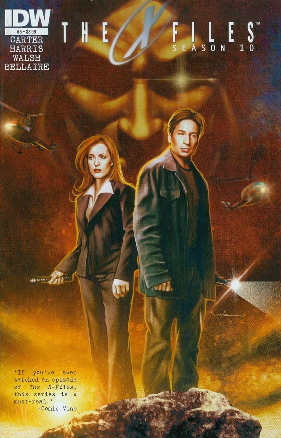 X-Files Season 10 #5 Cover A Regular Carlos Valenzuela Cover
