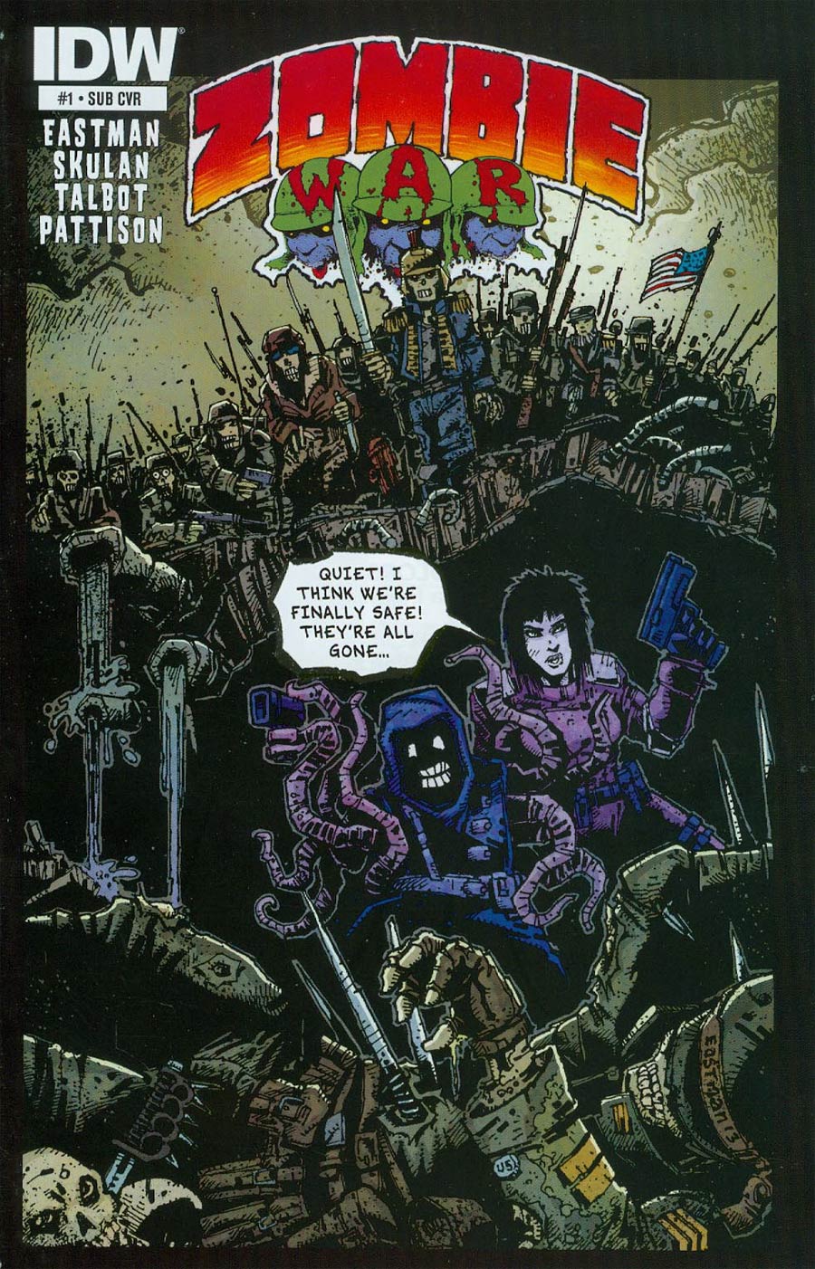 Zombie War #1 Cover B Variant Kevin Eastman Subscription Cover
