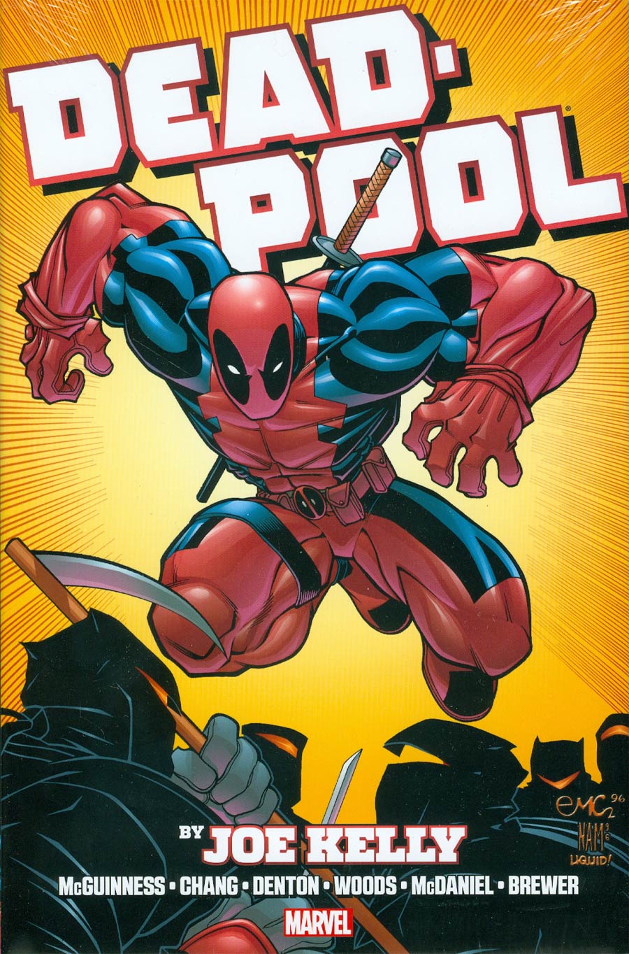 Deadpool By Joe Kelly Omnibus HC Direct Market Ed McGuinness Deadpool Ninjas Cover