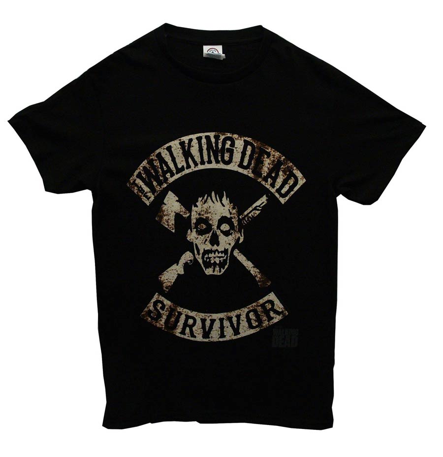 Walking Dead Survivors Mens T-Shirt Large
