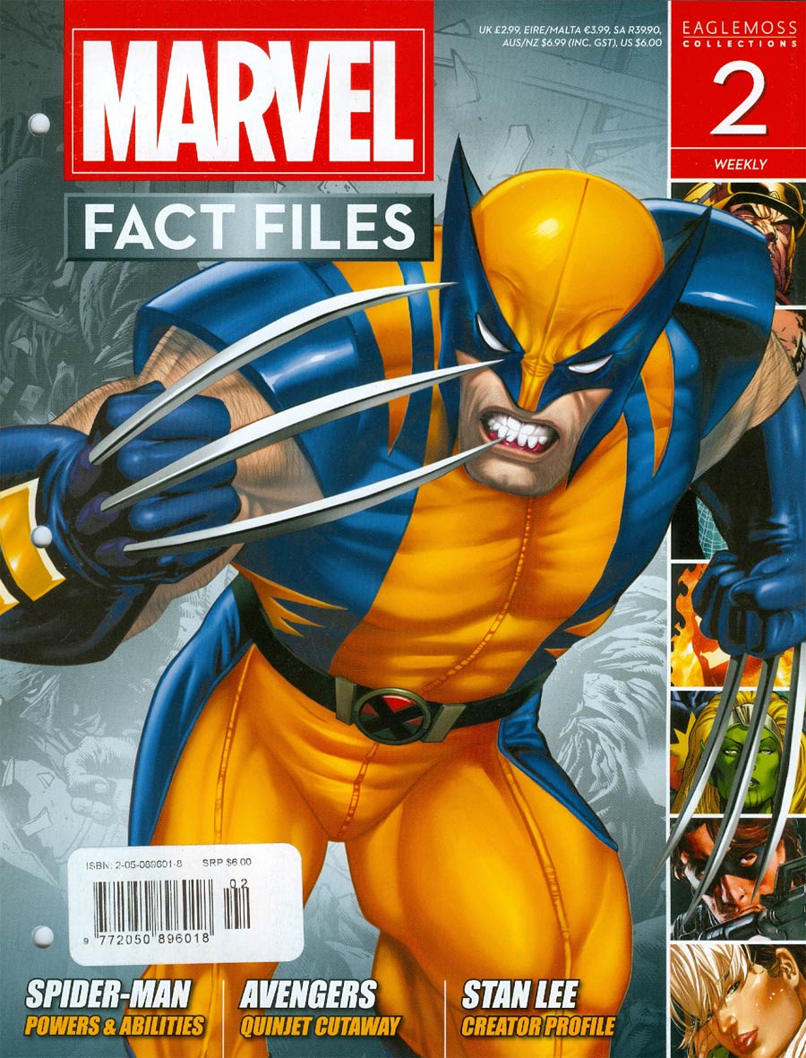 Marvel Fact Files #2 Wolverine Cover