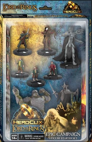 Lord Of The Rings Fellowship Of The Rings HeroClix Campaign Starter 8-Pack