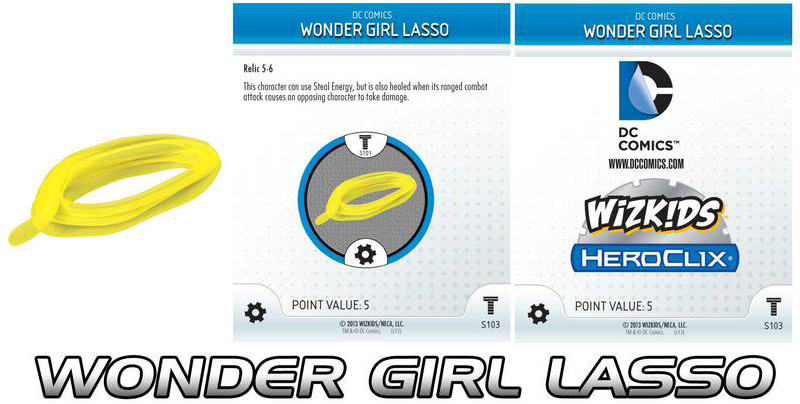 DC HeroClix Teen Titans Wonder Girl Lasso 3D Object With Object Card