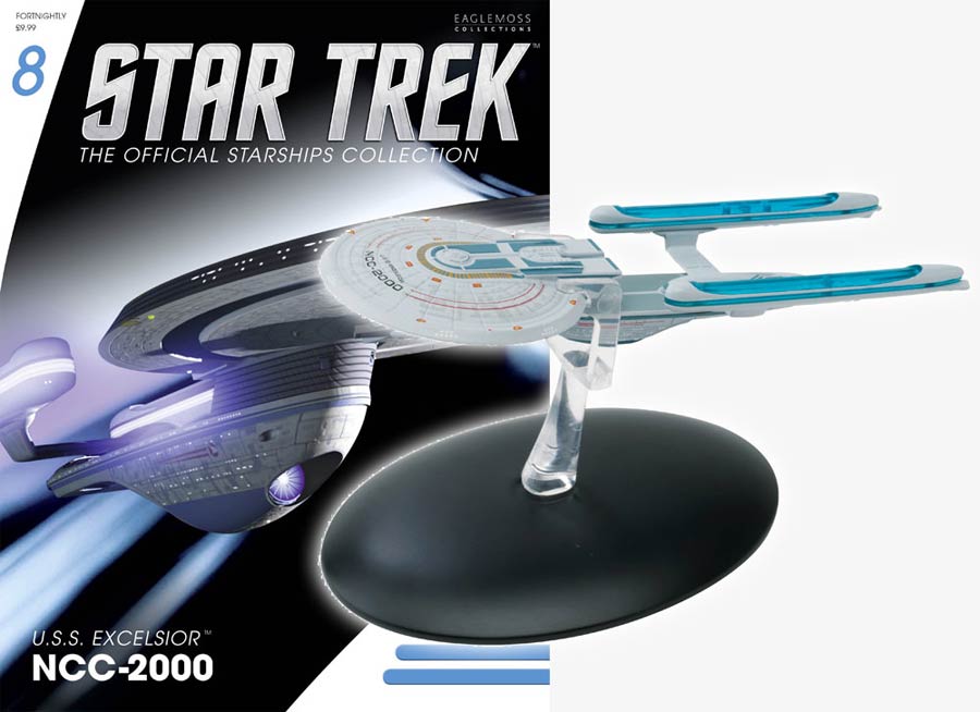 Star Trek Starships Figure Collection Magazine #8 USS Excelsior NCC-2000