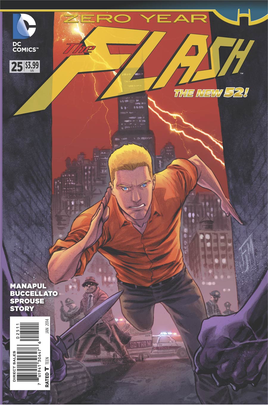 Flash Vol 4 #25 Cover A Regular Francis Manapul Cover (Batman Zero Year Tie-In)