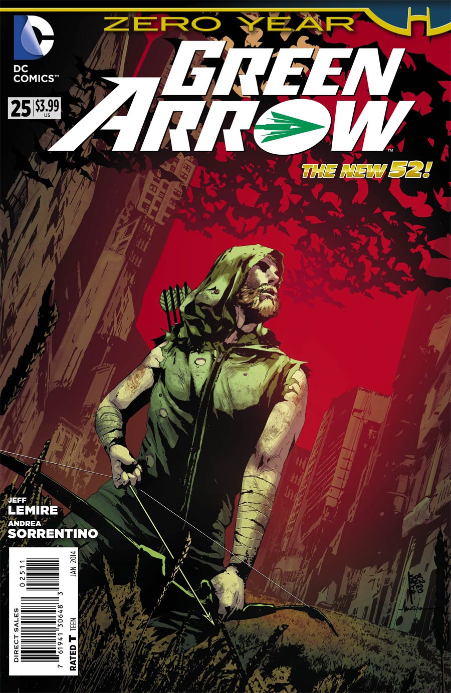 Green Arrow Vol 6 #25 Cover A Regular Andrea Sorrentino Cover (Batman Zero Year Tie-In)