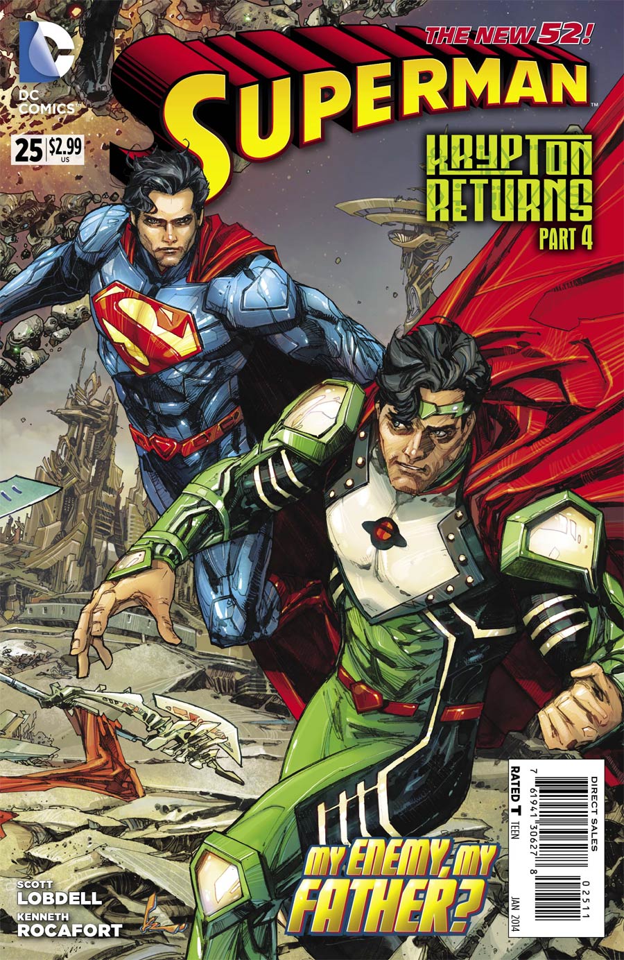 Superman Vol 4 #25 Cover A Regular Kenneth Rocafort Cover (Krypton Returns Part 4)