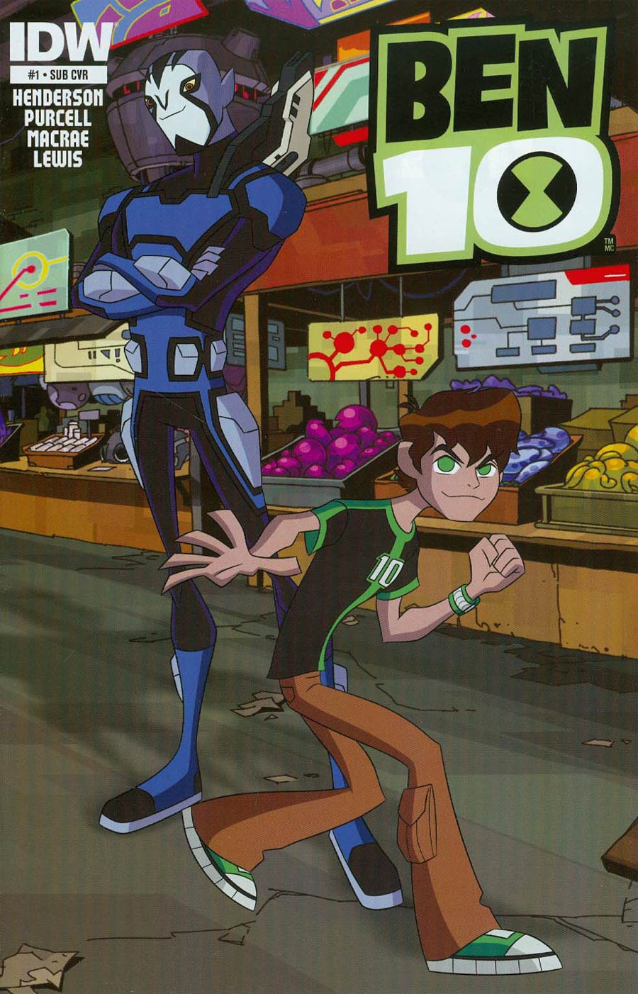 Ben 10 #1 Cover B Variant Key Animation Art Subscription Cover