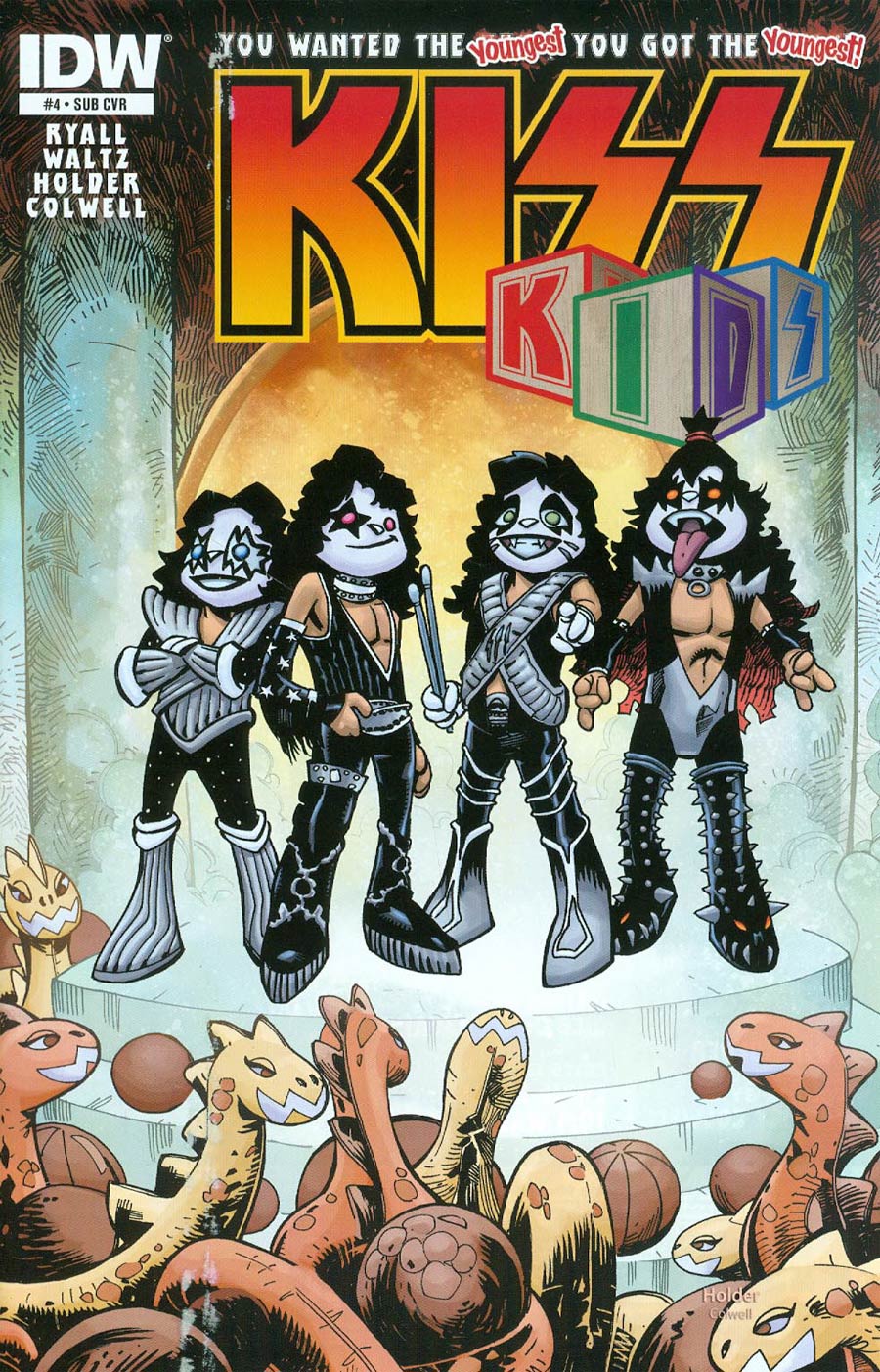 KISS Kids #4 Cover B Variant Jose Holder Love Gun Album Subscription Cover