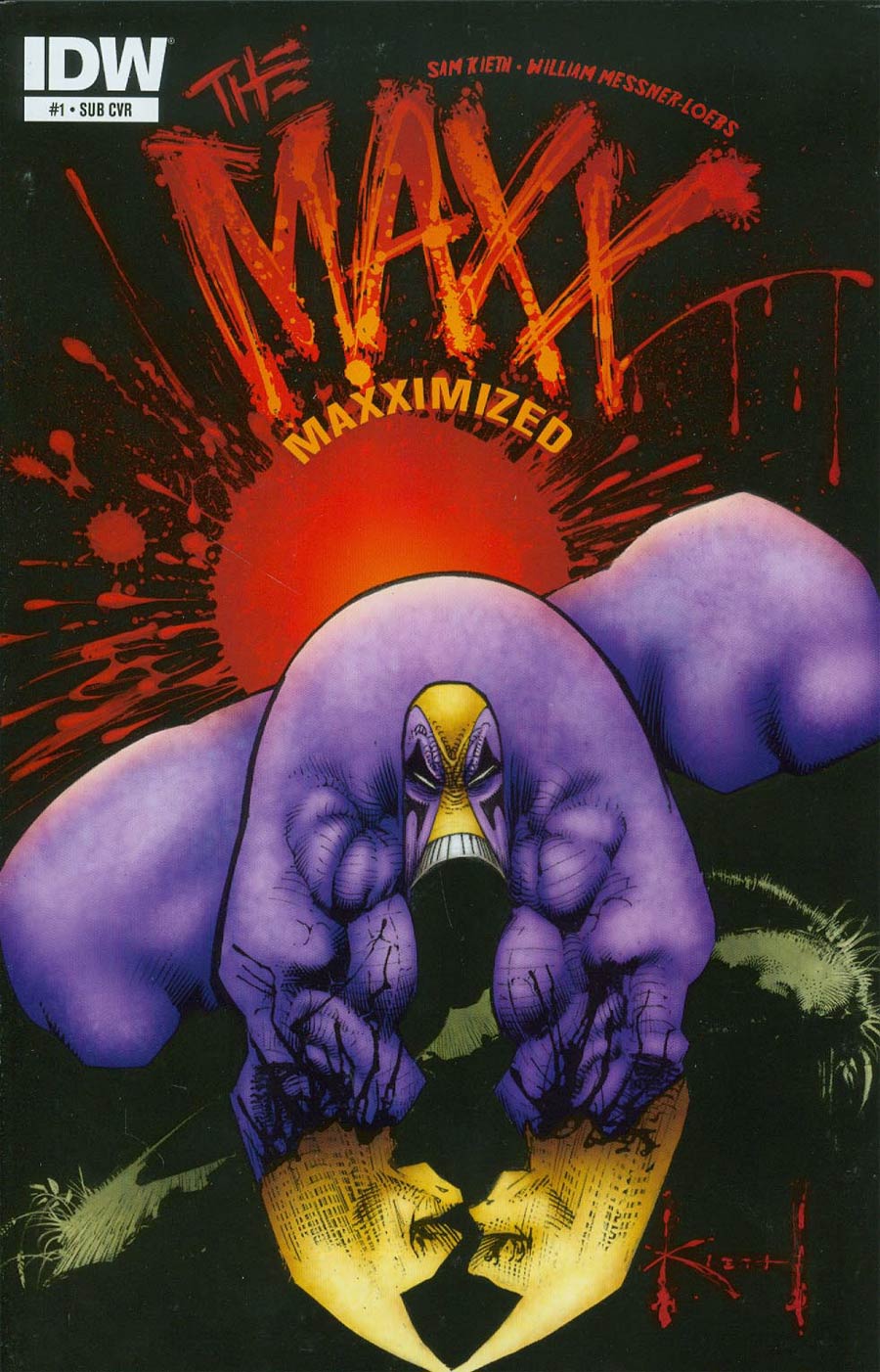 Maxx Maxximized #1 Cover B Variant Sam Kieth Subscription Cover